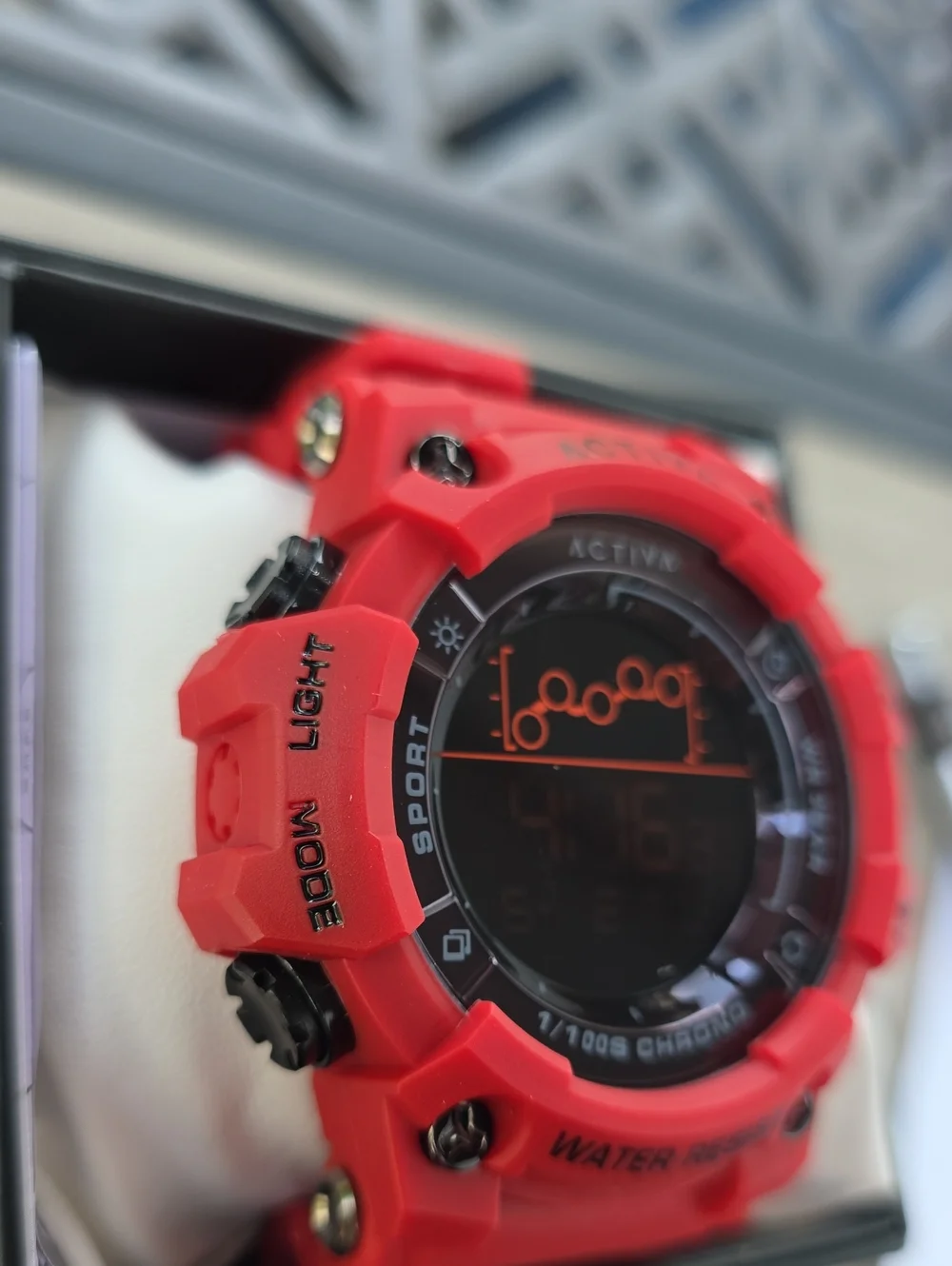 547.  Activa Summit X Invicta Unisex Digital Watch - 50mm. Red